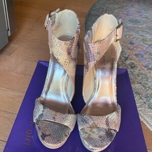 Madden Girl faux snake skin heels
